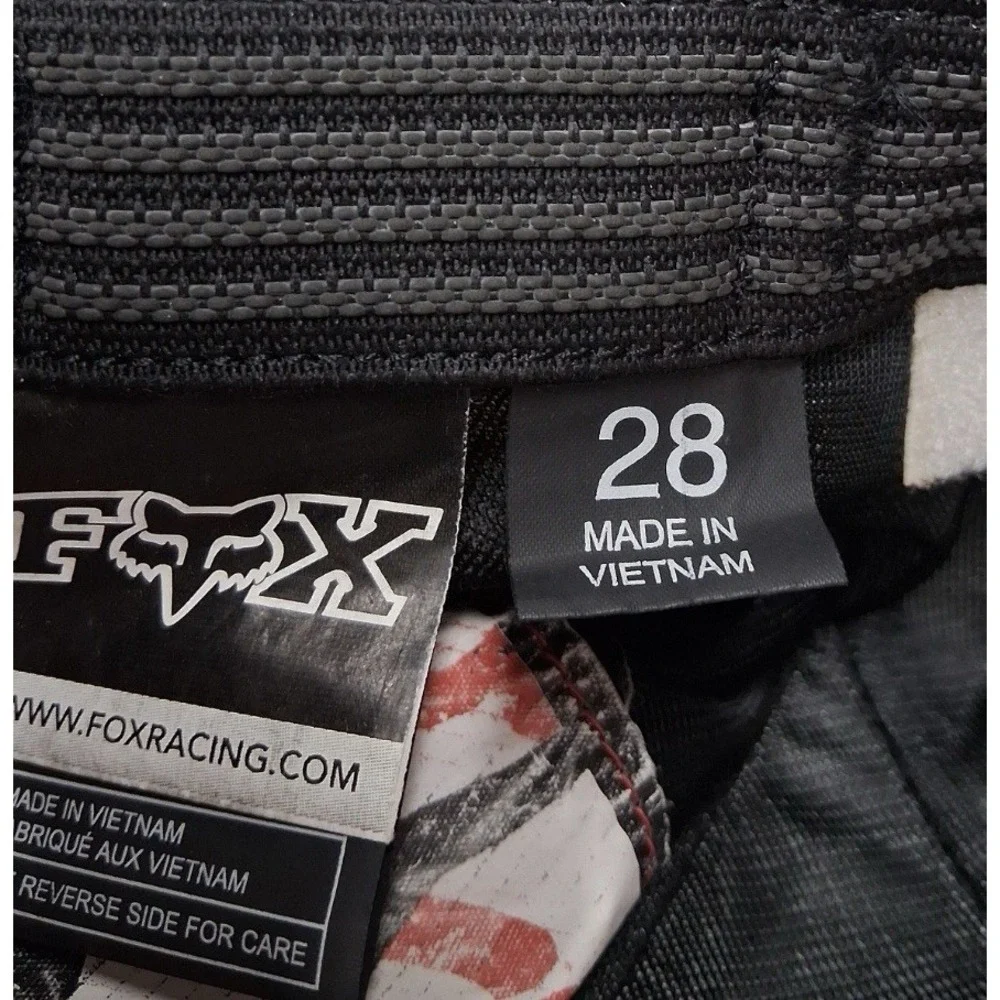 Fox Racing Pants Black and White Logo‎ Fox Racing Size 28 Unisex Adult